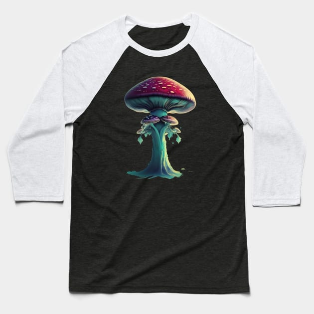 Psychedelic fly agaric Baseball T-Shirt by mr.Lenny Loves ...